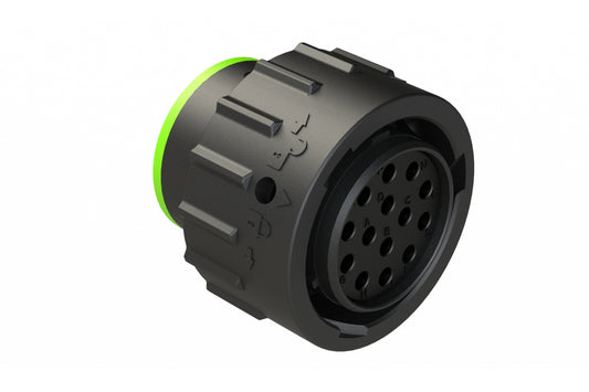 AHDP06-18-14SN-SRA 14 Position, Plug, Socket, Shell Size 18, Normal Diameter Seal (Green Adapter), Smooth Ring Adapter. HDP26-18-14SN