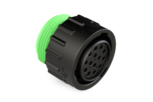 AHDP06-18-14SN-WTA 14 Position, Plug, Socket, Shell Size 18, Normal Diameter Seal (Green Adapter), Wide Thread Adapter. HDP26-18-14SN-L024