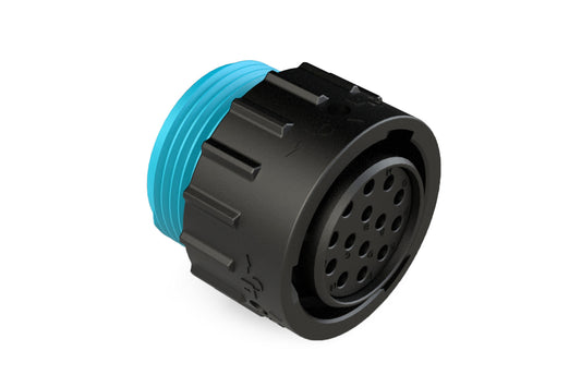 AHDP06-18-14SR-WTA 14 Position Plug, Socket, Shell Size 18, Reduced Diameter Seal (Blue Adapter), Wide Thread Adapter. HDP26-18-14SE-L024