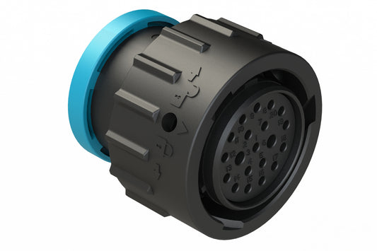 AHDP06-18-20SR-BRA 20 Position Plug, Socket, Shell Size 18, Reduced Diameter Seal (Blue Adapter), Backshell Ring Adapter. HDP26-18-20SE-L017