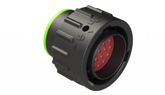 AHDP06-18-21PN-SRA 21 Positions Plug, Pin, Shell Size 18, Normal Diameter Seal (Green Adapter), Smooth Ring Adapter. HDP26-18-21PN