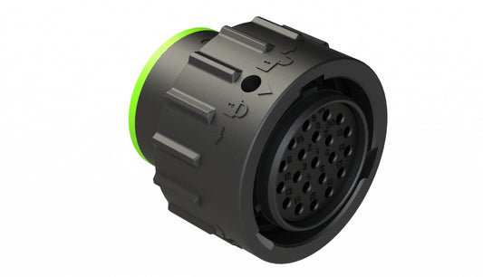 AHDP06-18-21SN-SRA 21 Position Plug, Socket, Shell Size 18, Normal Diameter Seal (Green Adapter), Smooth Ring Adapter. HDP26-18-21SN