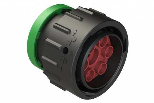 AHDP06-24-07PN-BRA 7 Position Plug, Pin, Shell Size 24, Normal Diameter Seal (Green Adapter), Backshell Ring Adapter