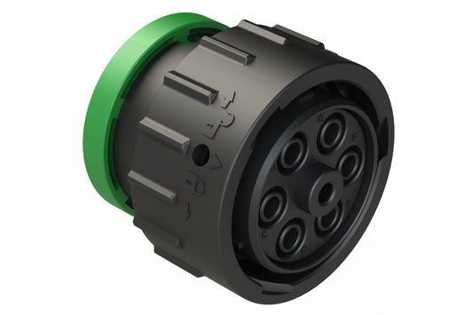 AHDP06-24-07SN-BRA 7 Position Plug, Socket, Shell Size 24, Normal Diameter Seal (Green Adapter), Backshell Ring Adapter