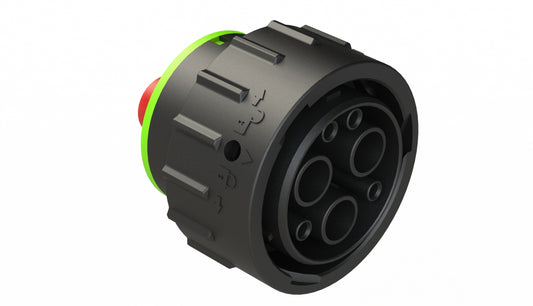 AHDP06-24-07SN-SRACL22 7 Position Plug, Socket, Shell Size 24, Normal Diameter Seal (Green Adapter), Smooth Ring Adapter. HDP26-24-7SN-CL22