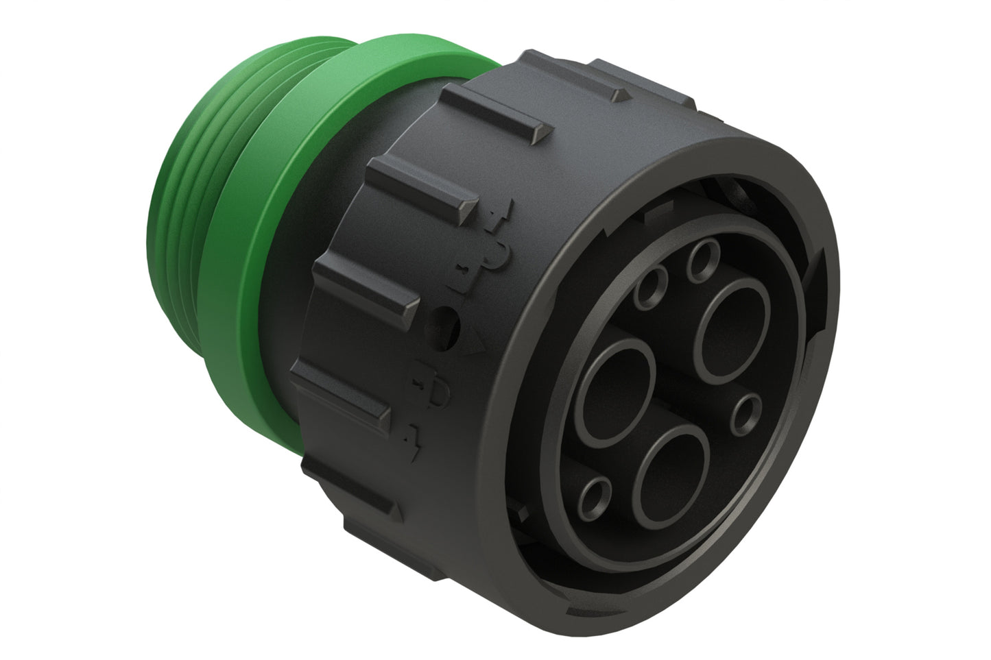 AHDP06-24-07SN-STACL22 7 Position Plug, Socket, Shell Size 24, Normal Diameter Seal (Green Adapter), CL22, Small Thread Adapter