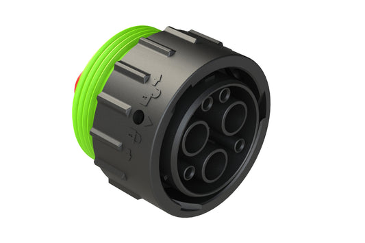 AHDP06-24-07SN-WTACL22 7 Position Plug, Socket, Shell Size 24, Normal Diameter Seal (Green Adapter), Wide Thread Adapter. HDP26-24-7SN-CL22, HDP26-24-7SN-C038