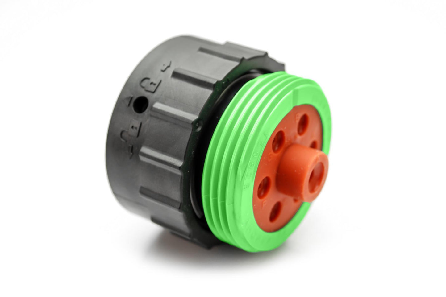 AHDP06-24-07SN-WTA 7 Position Plug, Socket, Shell Size 24, Normal Diameter Seal (Green Adapter), Wide Thread Adapter