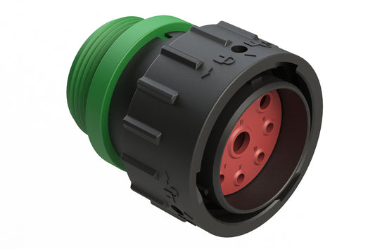 AHDP06-24-09PN-STA 9 Position Plug, Pin, Shell Size 24, Normal Diameter Seal (Green Adapter), Small Thread Adapter. HDP26-24-9PN-L015