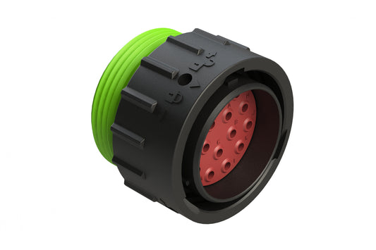 AHDP06-24-16PN-WTA 16 Position Plug, Pin, Shell Size 24, Normal Diameter Seal (Green Adapter), Wide Thread Adapter. HDP26-24-16PN-L024