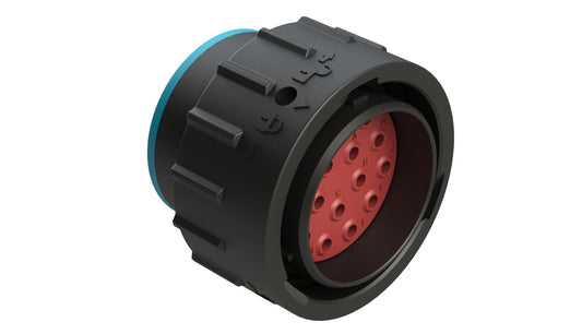 AHDP06-24-16PR-SRA 16 Position Plug, Pin, Shell Size 24, Reduced Diameter Seal (Blue Adapter), Smooth Ring Adapter. HDP26-24-16PE