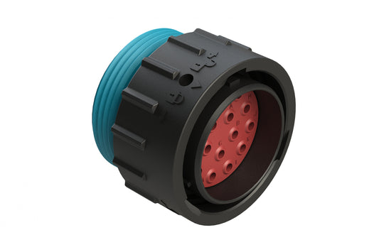 AHDP06-24-16PR-WTA 16 Position Plug, Pin, Shell Size 24, Reduced Diameter Seal (Blue Adapter), Wide Thread Adapter. HDP26-24-16PE-L024