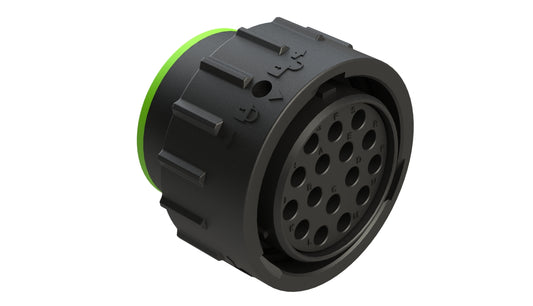 AHDP06-24-16SN-SRA 16 Position Plug, Socket,Shell Size 24, Normal Diameter Seal (Green Adapter), Smooth Ring Adapter. HDP26-24-16SN