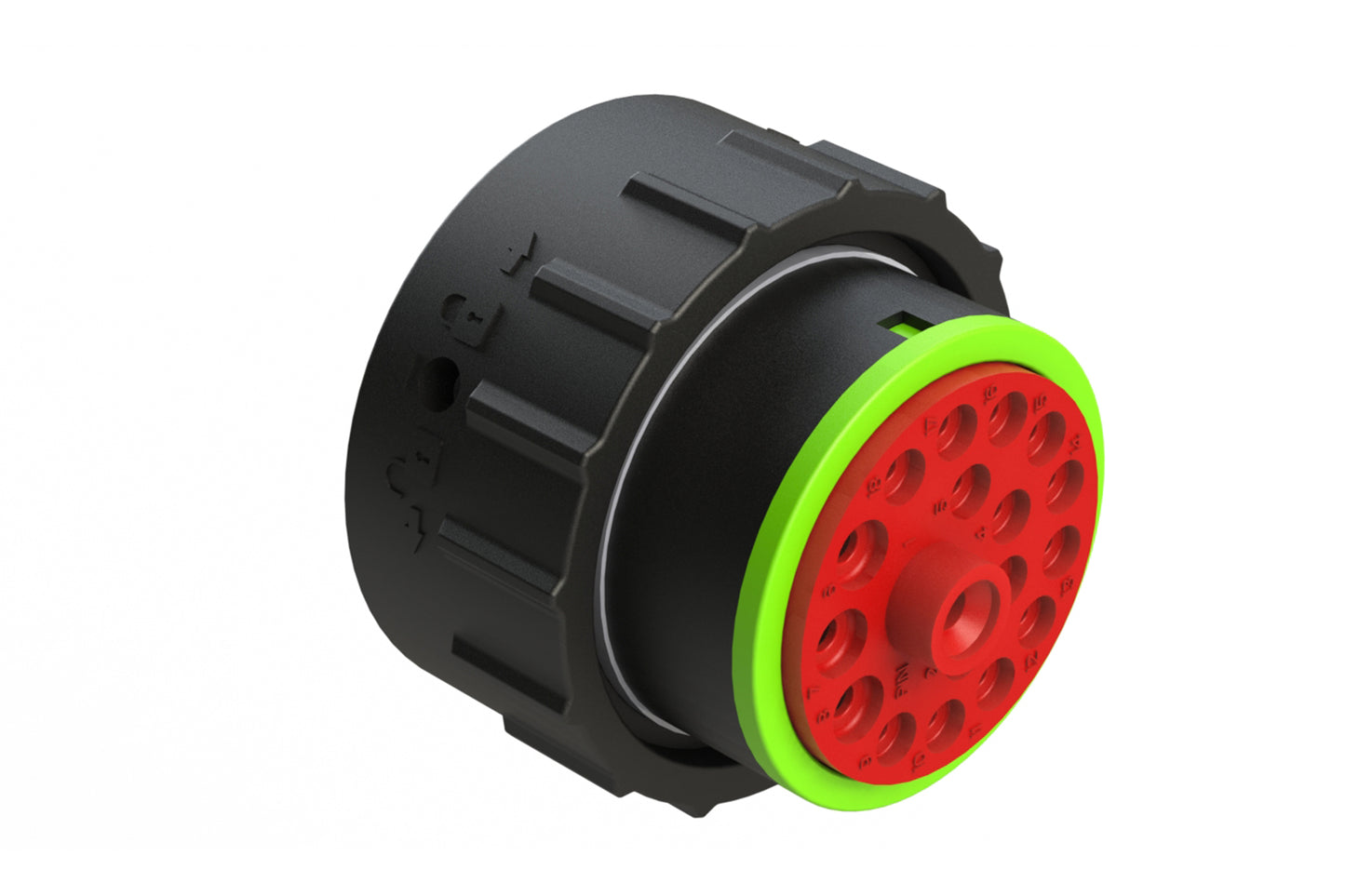 AHDP06-24-18PN-SRA 18 Position Plug, Pin, Shell Size 24, Normal Diameter Seal (Green Adapter). HDP26-24-18PN