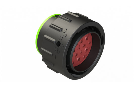 AHDP06-24-19PN-SRA 19 Position Plug, Pin, Shell Size 24, Normal Diameter Seal (Green Adapter), Smooth Ring Adapter. HDP26-24-19PN