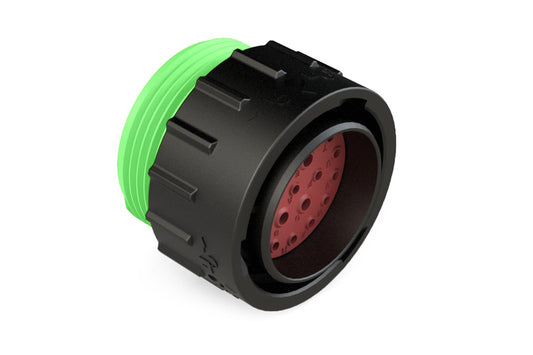 AHDP06-24-21PN-WTA 21 Position Plug, Pin, Shell Size 24, Normal Diameter Seal (Green Adapter), Wide Thread Adapter