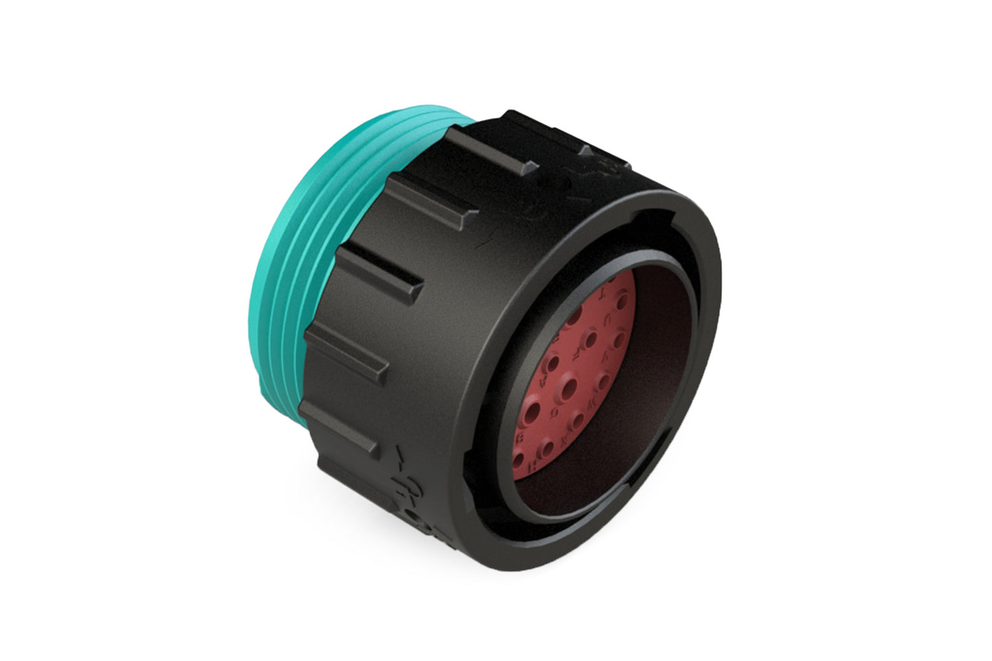 AHDP06-24-21PR-WTA 21 Position Plug, Pin, Shell Size 24, Reduced Diameter Seal (Blue Adapter), Wide Thread Adapter. HDP26-24-21PE-L024