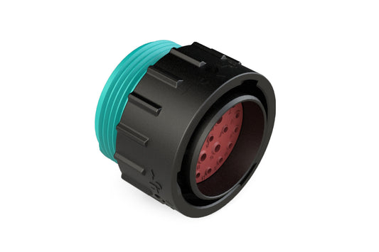 AHDP06-24-21PR-WTA 21 Position Plug, Pin, Shell Size 24, Reduced Diameter Seal (Blue Adapter), Wide Thread Adapter. HDP26-24-21PE-L024