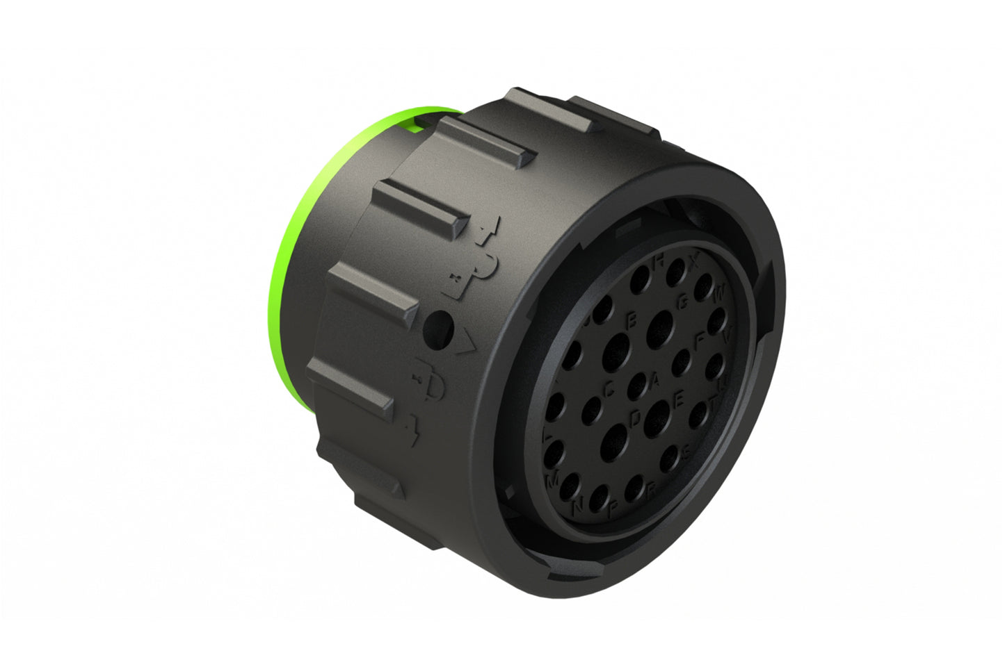 AHDP06-24-21SN-SRA 21 Position Plug, Socket, Shell Size 24, Normal Diameter Seal (Green Adapter), Smooth Ring Adapter. HDP26-24-21SN