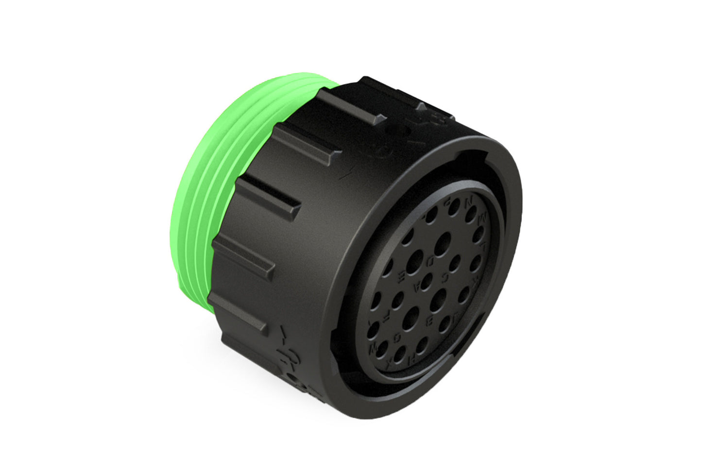 AHDP06-24-21SN-WTA 21 Position Plug, Socket, Shell Size 24, Normal Diameter Seal (Green Adapter), Wide Thread Adapter. HDP26-24-21SN-L024