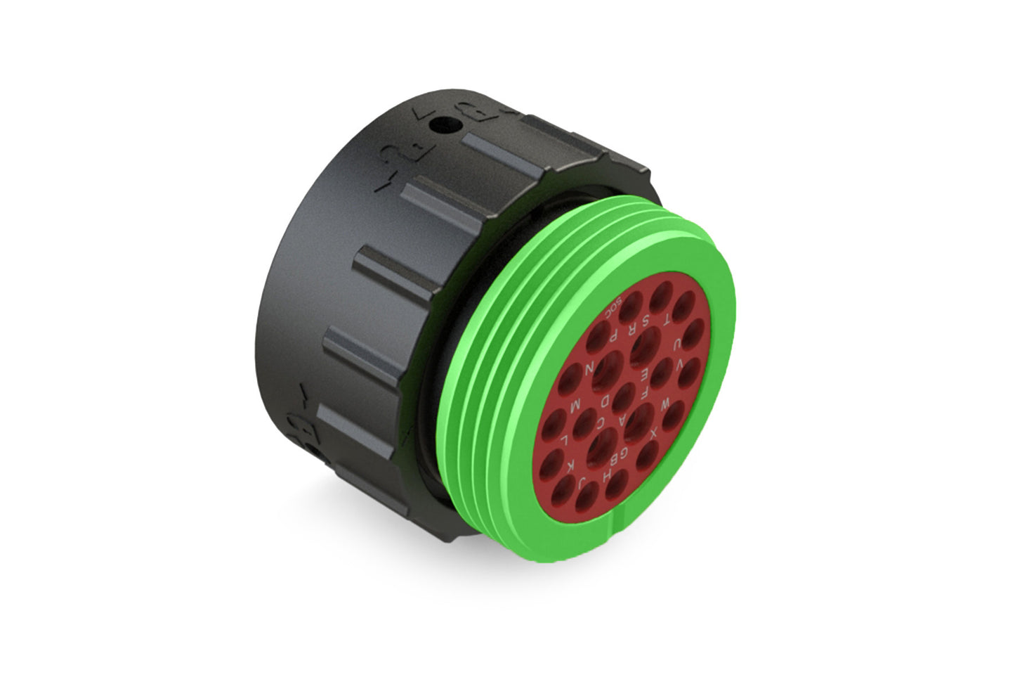 AHDP06-24-21SN-WTA 21 Position Plug, Socket, Shell Size 24, Normal Diameter Seal (Green Adapter), Wide Thread Adapter. HDP26-24-21SN-L024