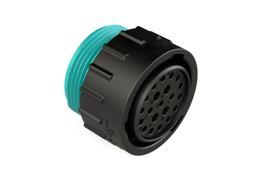 AHDP06-24-21SR-WTA 21 Position Plug, Socket, Shell Size 24, Reduced Diameter Seal (Blue Adapter), Wide Thread Adapter. HDP26-24-21SE-L024