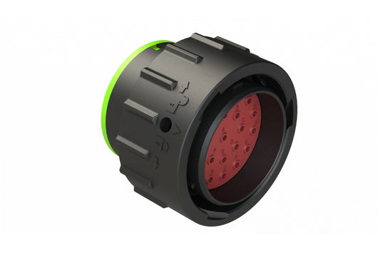 AHDP06-24-23PN-SRA 23 Position Plug, Pin, Shell Size 24, Normal Diameter Seal (Green Adapter), Smooth Ring Adapter. HDP26-24-23PN