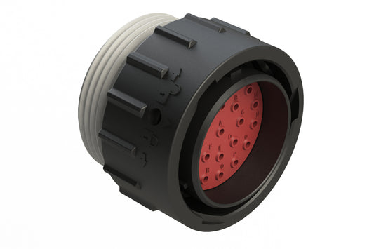 AHDP06-24-23PT-WTA 23 Position Plug, Pin, Shell Size 24, Plastic, Thin Diameter Seal (Grey Adapter), Wide Thread Adapter (WTA)