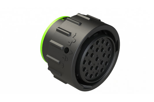 AHDP06-24-23SN-SRA 23 Position Plug, Socket, Shell Size 24, Normal Diameter Seal (Green Adapter), Smooth Ring Adapter. HDP26-24-23SN