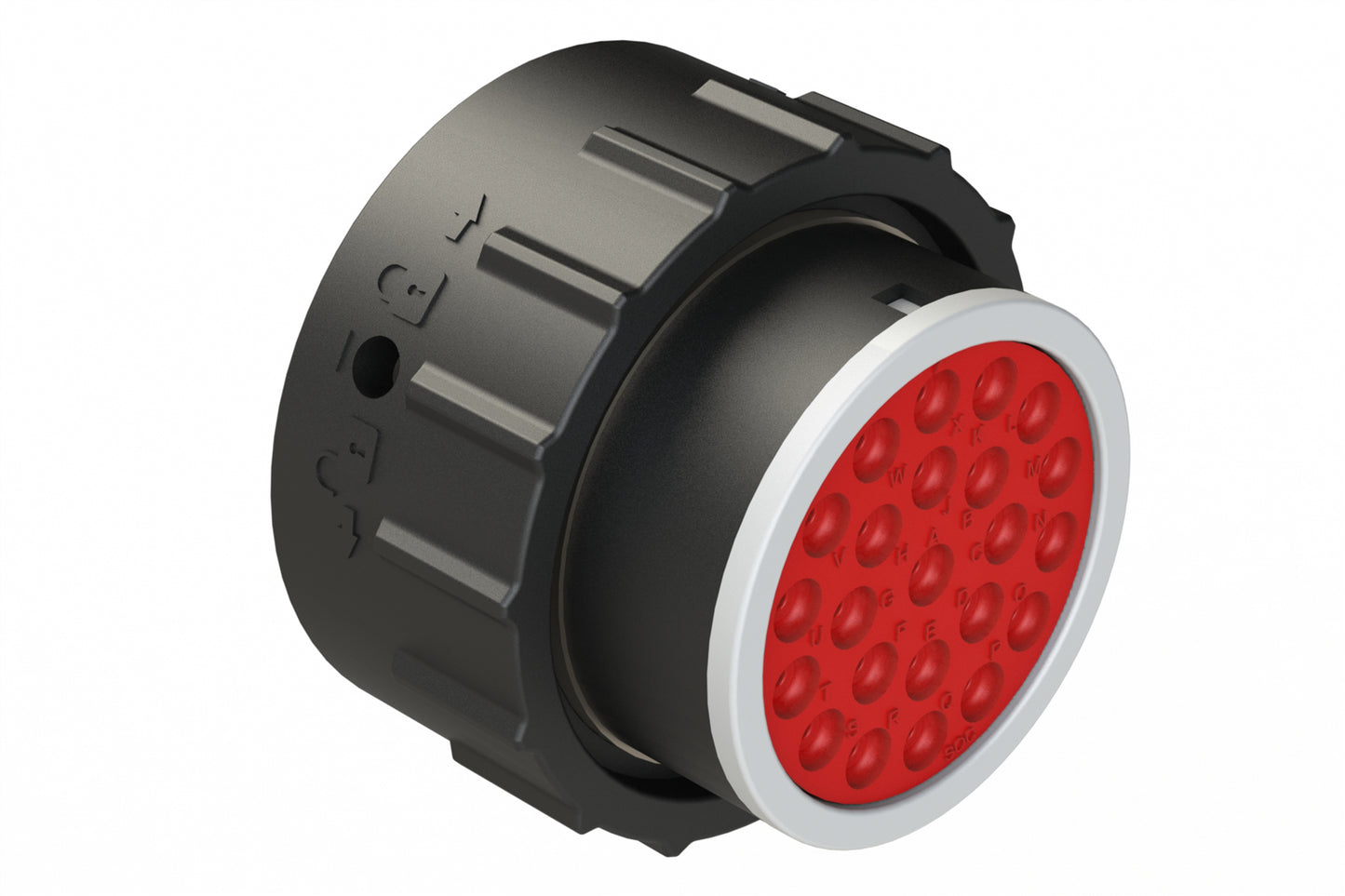 AHDP06-24-23ST-SRA 23 Position Plug, Socket, Shell Size 24, Plastic, Thin Diameter Seal (Grey Adapter), Smooth Ring Adapter (SRA). HDP26-24-23ST