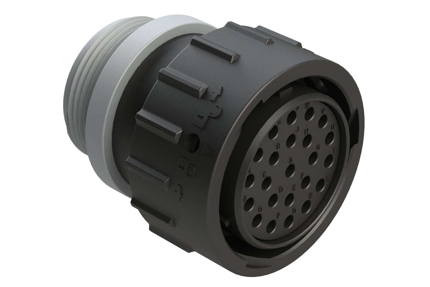 AHDP06-24-23ST-STA 23 Position Plug, Socket, Shell Size 24, Thin Diameter Seal (Grey Adapter), Small Thread Adapter. HDP26-24-23ST-L015