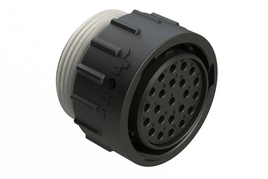 AHDP06-24-23ST-WTA 23 Position Plug, Socket, Shell Size 24, Plastic, Thin Diameter Seal (Grey Adapter), Wide Thread Adapter (WTA)