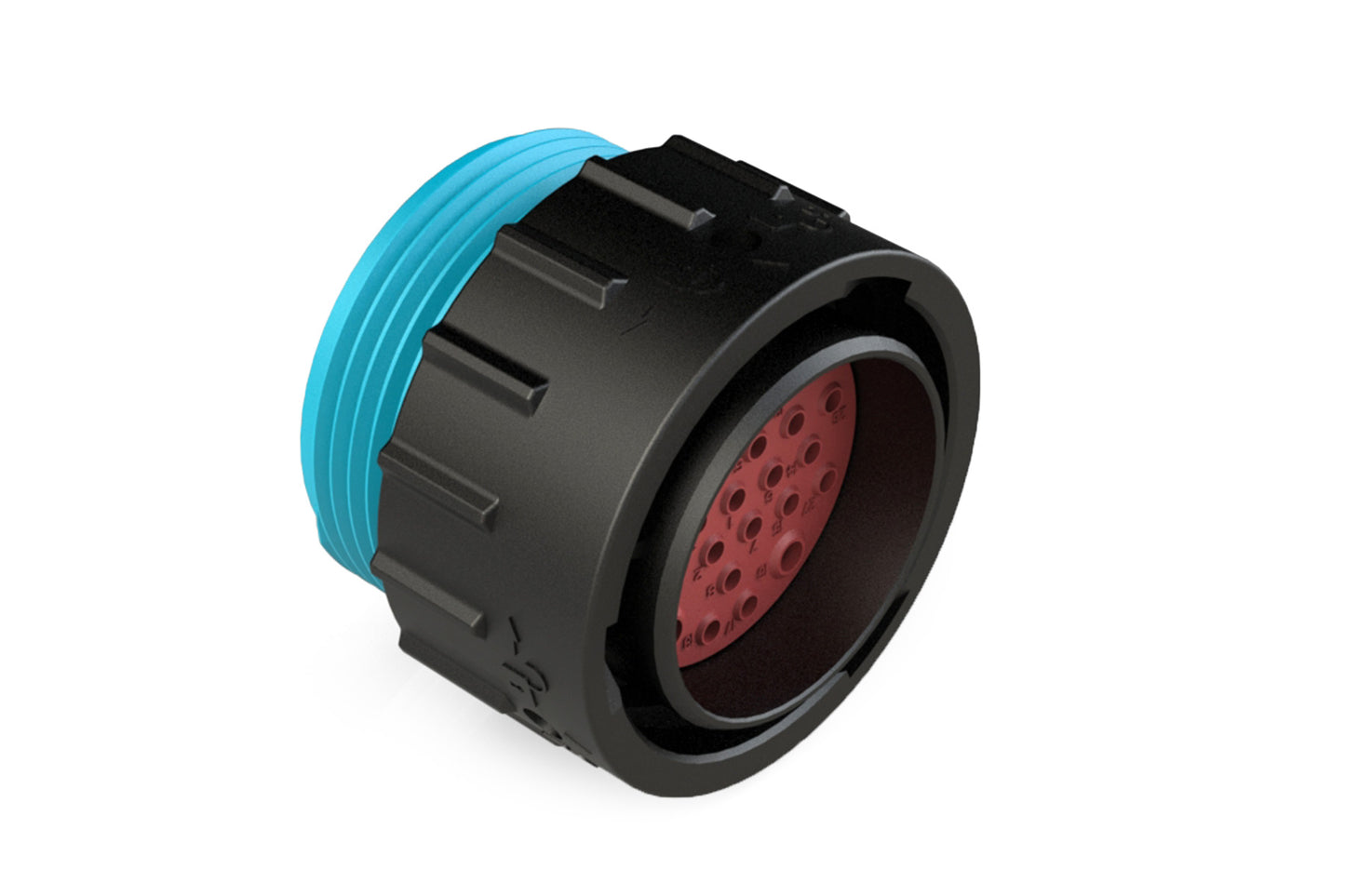 AHDP06-24-27PR-WTA 27 Position Plug, Pin, Shell Size 24, Reduced Diameter Seal (Blue Adapter), Wide Thread Adapter