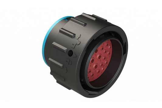 AHDP06-24-29PR-SRA 29 Position Plug, Pin Shell Size 24, Reduced Diameter Seal (Blue Adapter), Smooth Ring Adapter. HDP26-24-29PE