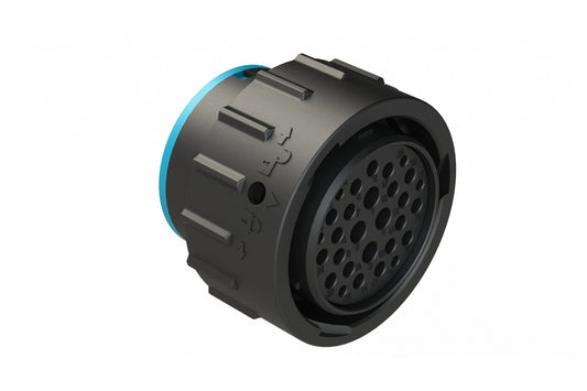 AHDP06-24-29SR-SRA 29 Position Plug, Socket Shell Size 24, Reduced Diameter Seal (Blue Adapter), Smooth Ring Adapter. HDP26-24-29SE