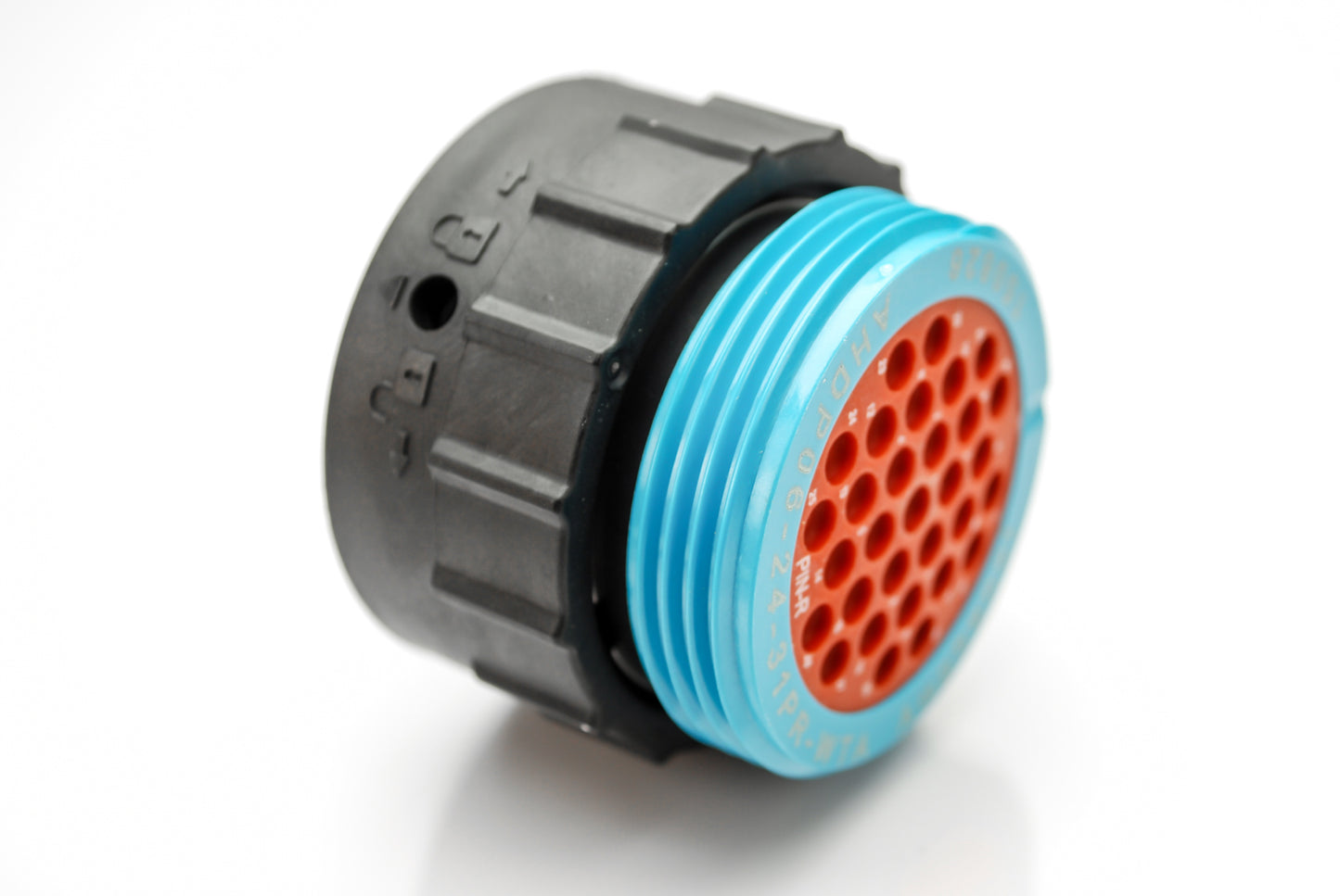 AHDP06-24-31PR-WTA 31 Position Plug, Pin, Shell Size 24, Reduced Diameter Seal (Blue Adapter), Wide Thread Adapter. HDP26-24-31PE-L024