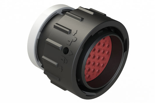 AHDP06-24-31PT-BRA 31 Position Plug, Pin, Shell Size 24, Thin Diameter Seal (Grey Adapter), Backshell Ring Adapter. HDP26-24-31PT-L017