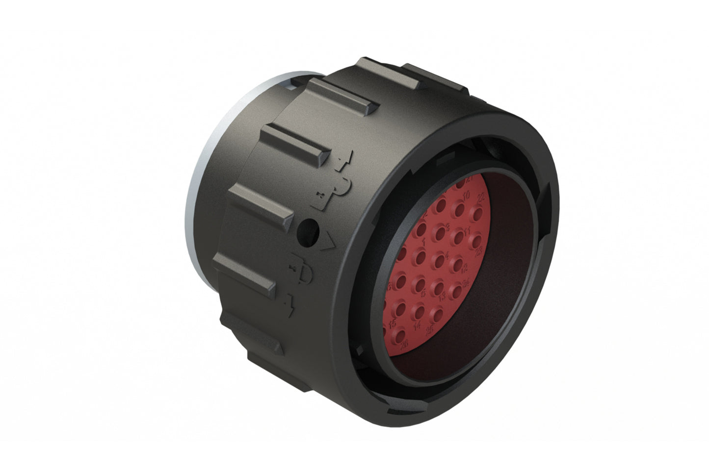 AHDP06-24-31PT-SRA 31 Position Plug, Pin, Shell Size 24, Thin Diameter Seal, Smooth Ring Adapter. HDP26-24-31PT