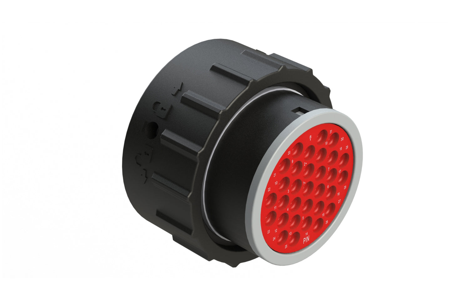 AHDP06-24-31PT-SRA 31 Position Plug, Pin, Shell Size 24, Thin Diameter Seal, Smooth Ring Adapter. HDP26-24-31PT