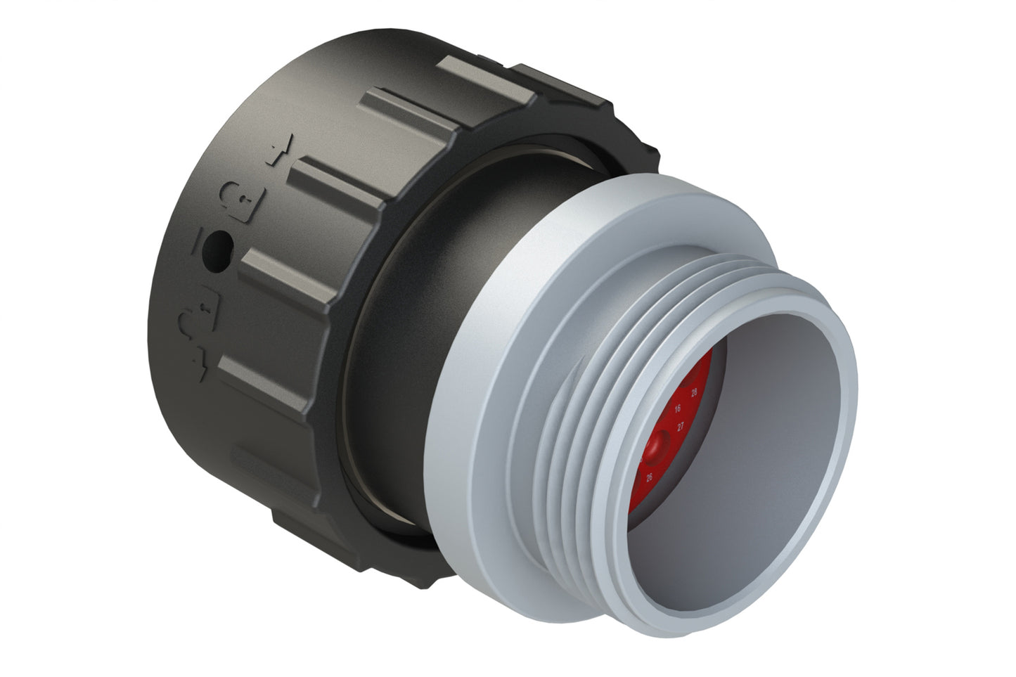 AHDP06-24-31PT-STA 31 Position Plug, Pin, Thin Diameter Seal (Grey Adapter), Small Thread Adapter. HDP26-24-31PT-L015