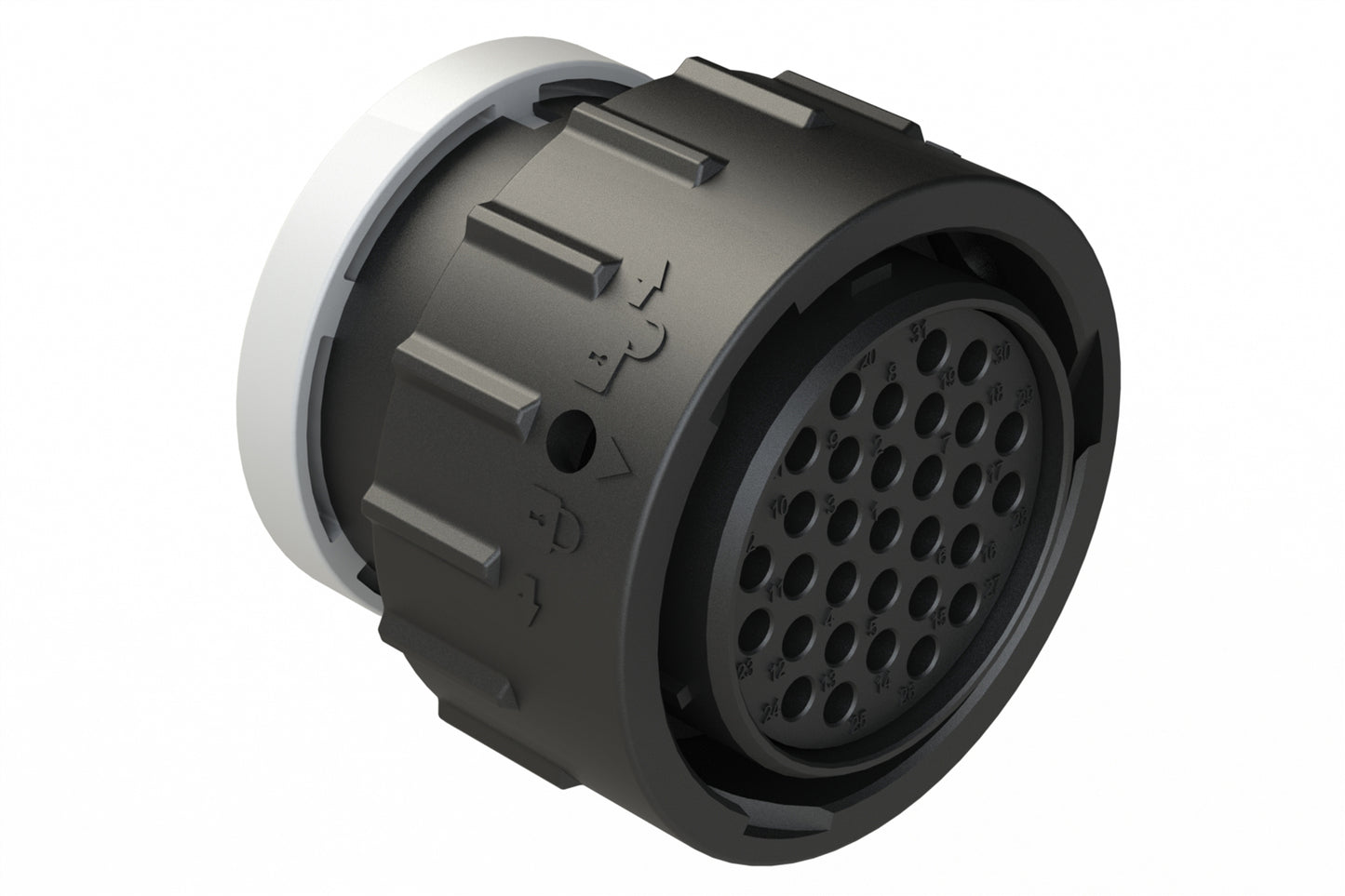 AHDP06-24-31ST-BRA 31 Position Plug, Socket, Shell Size 24, Thin Diameter Seal (Grey Adapter), Backshell Ring Adapter. HDP26-24-31ST-L017