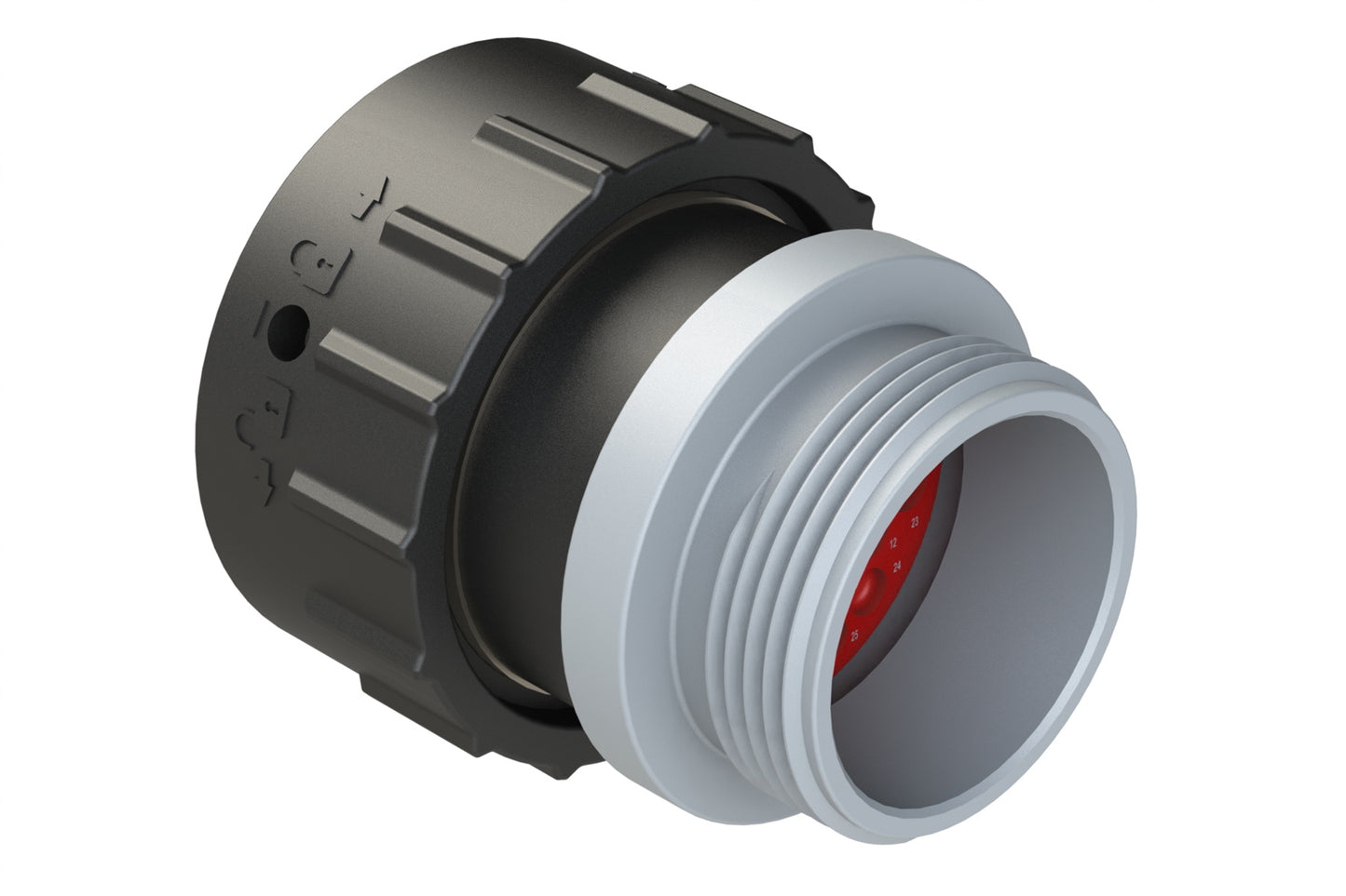 AHDP06-24-31ST-STA 31 Position Plug, Socket, Thin Diameter Seal (Grey Adapter), Small Thread Adapter. HDP26-24-31ST-L015