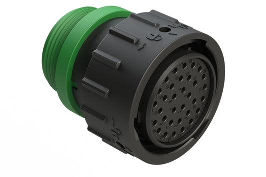 AHDP06-24-33SN-STA 33 Position Plug, Shell Size 24, Socket, Shell Size 24, Plastic, Normal Diameter Rear Seal, Small Thread Adapter STA (Green). HDP26-24-33SN-L015