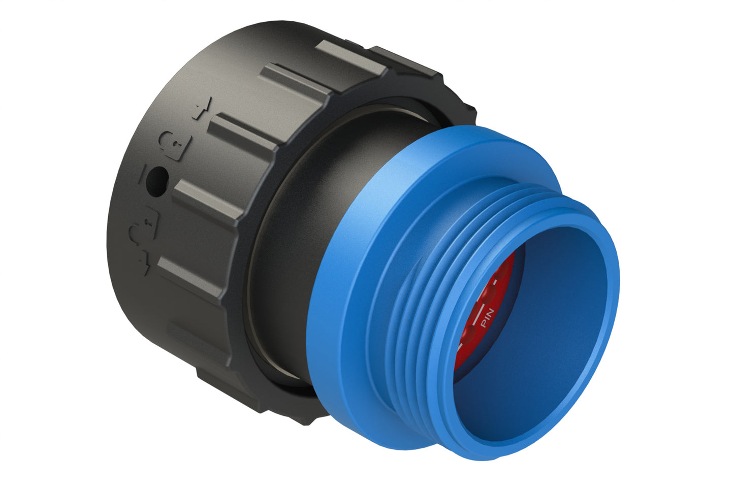 AHDP06-24-47PR-STA 47 Position Plug, Pin, Reduced Diameter Seal (Blue Adapter), Small Thread Adapter. HDP26-24-47PE-L015
