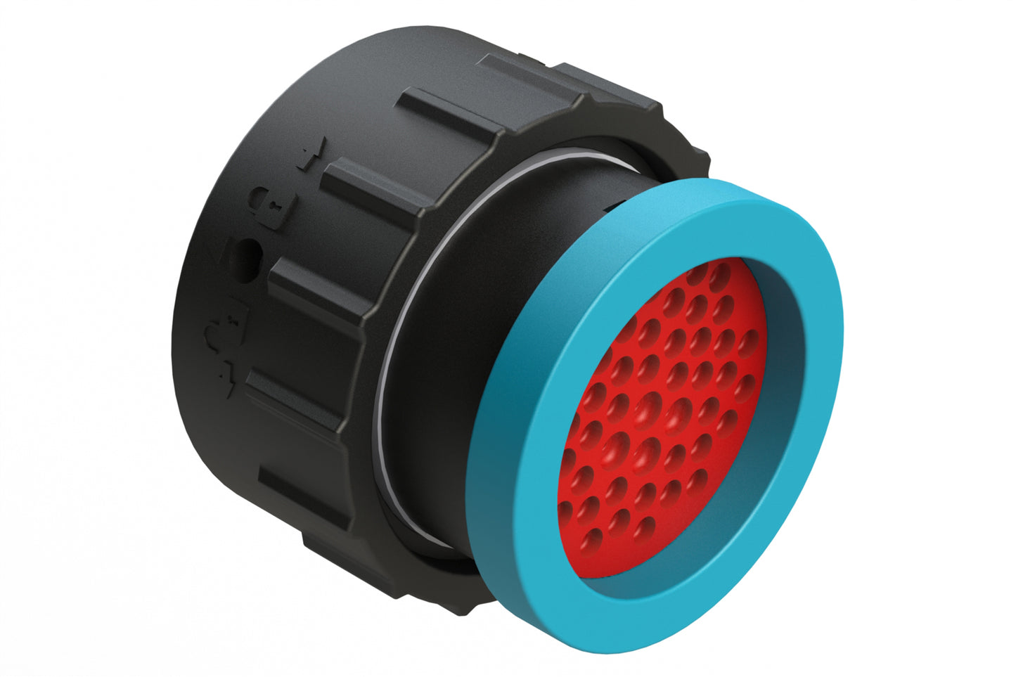 AHDP06-24-47SR-BRA 47 Position Plug, Socket, Shell Size 24, Reduced Diameter Seal (Blue Adapter), Backshell Ring Adapter. HDP26-24-47SE-L017