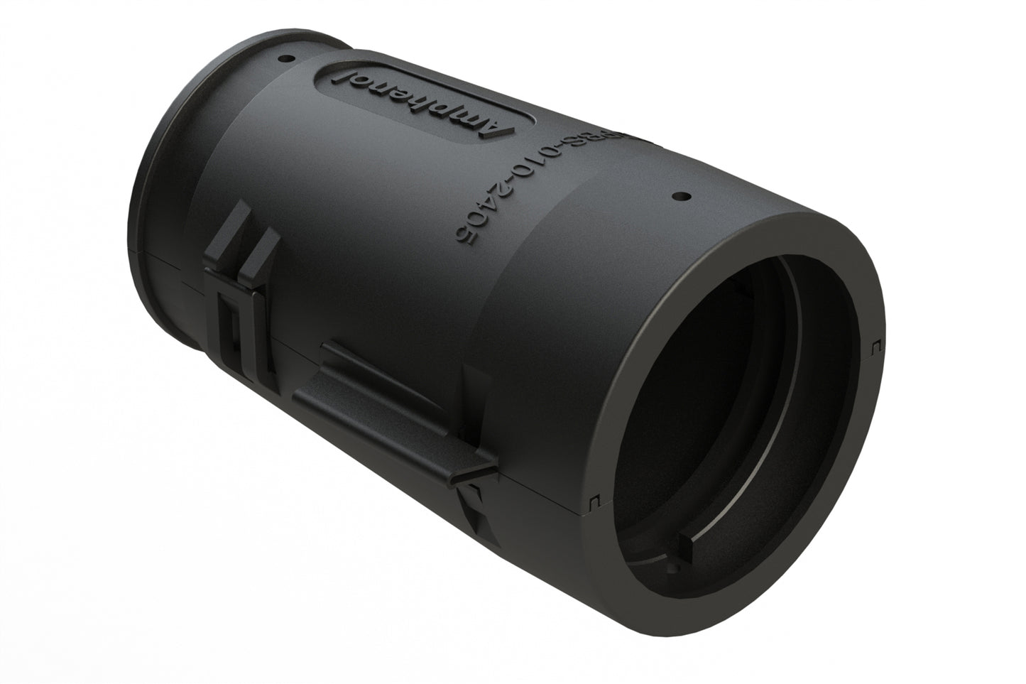 AHDPBS-10L017-2405 Shell Size 24, Backshell, Conduit, Snap-Over, Straight 180°, Use with Backshell Ring Adapter Connectors. 2428-010-2405