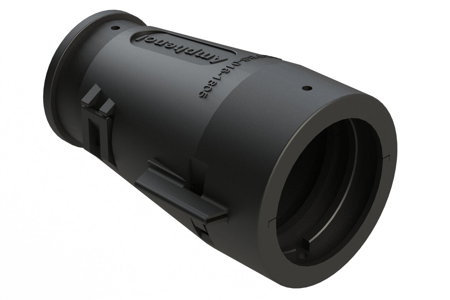 AHDPBS-16L017-1805 Shell Size 18, Backshell, Conduit, Snap-Over, Straight 180°, Use with Backshell Ring Adapter Connectors. 2428-016-1805