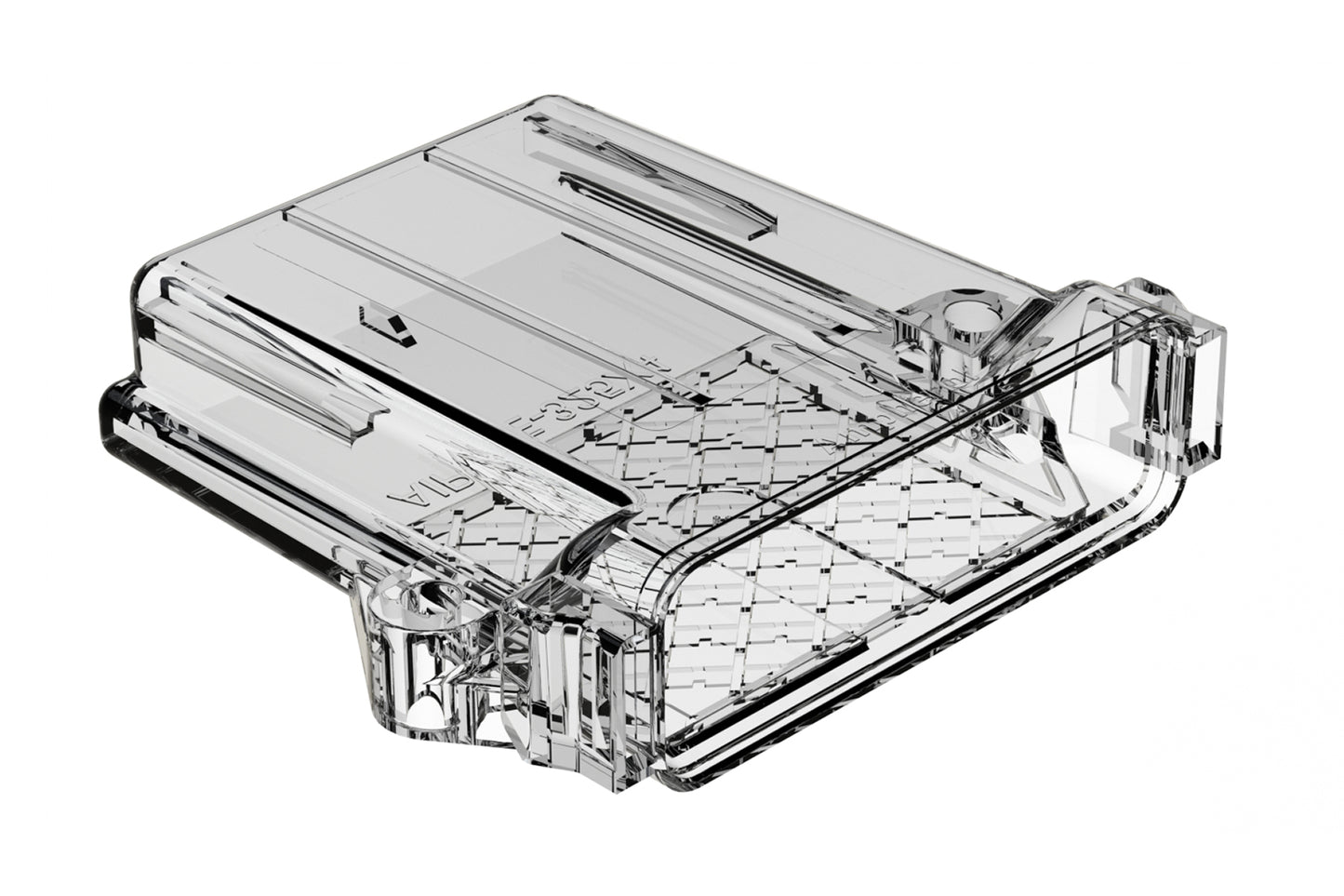 AIPXE-325X4A-E017 Clear, Natural Polycarbonate, PCB Enclosure with Vent Hole