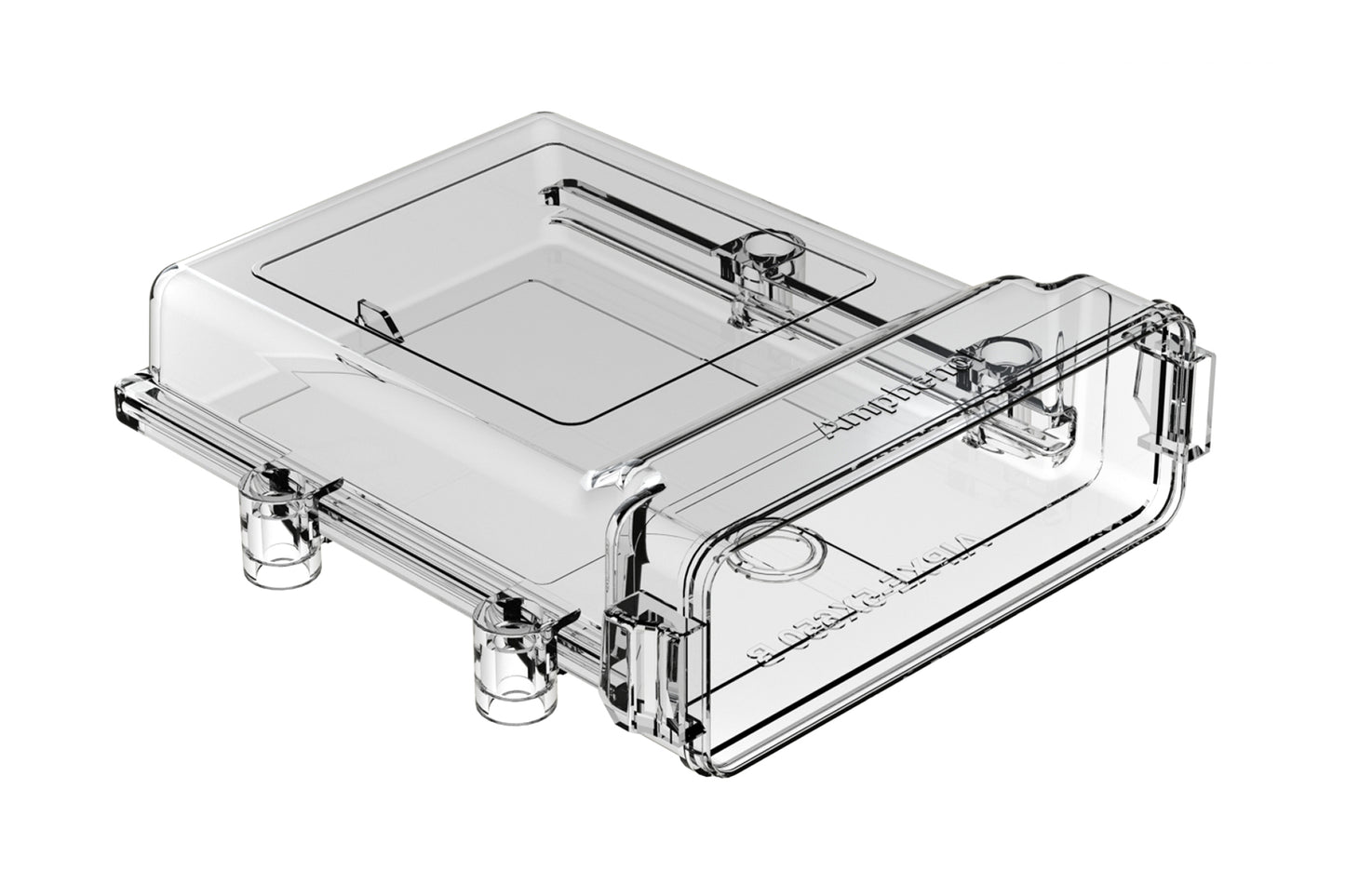 AIPXE-5X650B-E017 Clear, Large Natural Polycarbonate, PCB Enclosure without Vent Hole