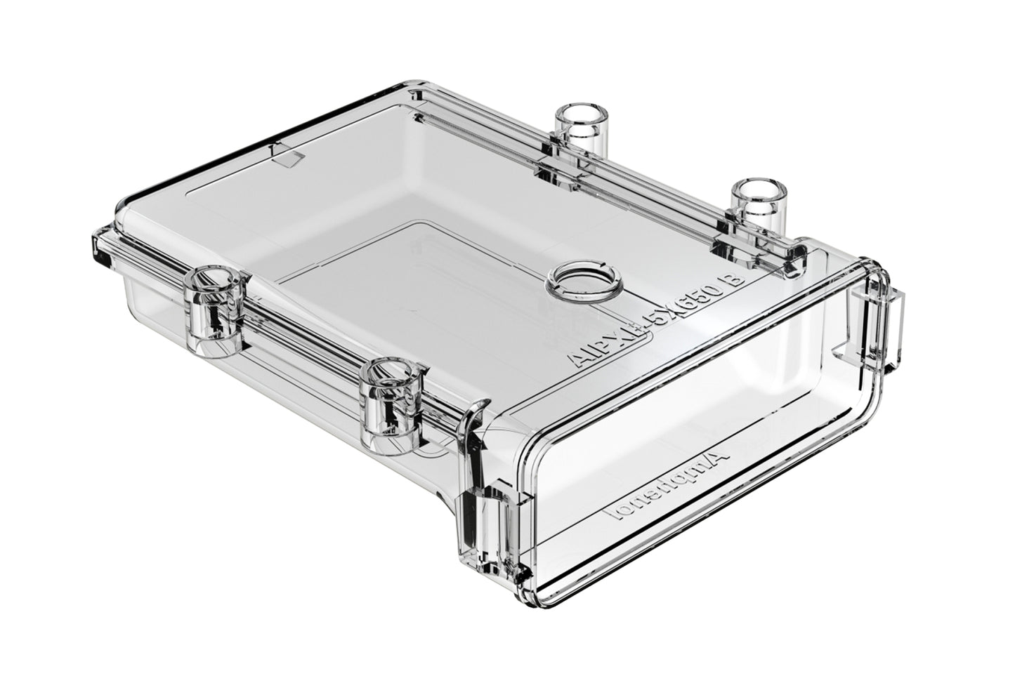 AIPXE-5X650B-E017 Clear, Large Natural Polycarbonate, PCB Enclosure without Vent Hole